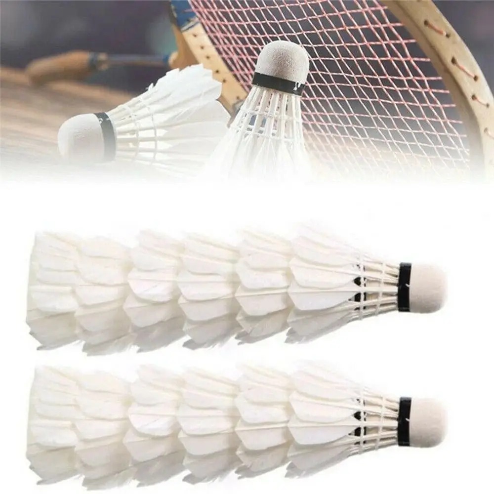 Badminton League - 3/6/12PC Badminton Shuttlecocks Professional White High
