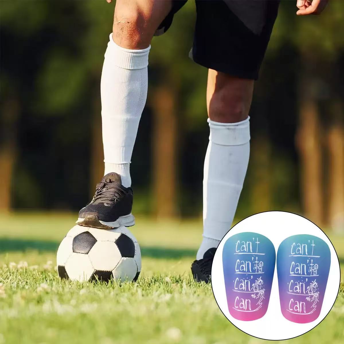 Ultra-Lightweight Soccer Shin  - Knee Brace Badminton 评论和价格