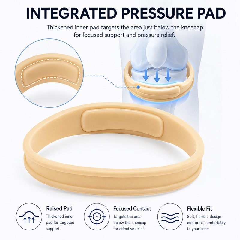 Patellar Knee Strap With Press - Knee Brace Badminton 评论和价格