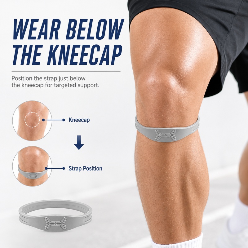 Patellar Knee Strap With Press - Knee Brace Badminton 评论和价格