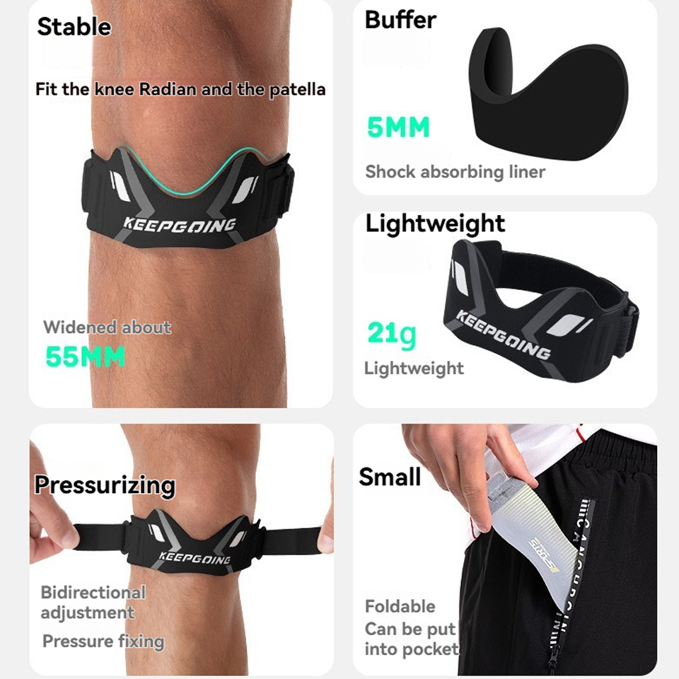 GTUBIKE 1PCS Patella Band Prot - Knee Brace Badminton 评论和价格
