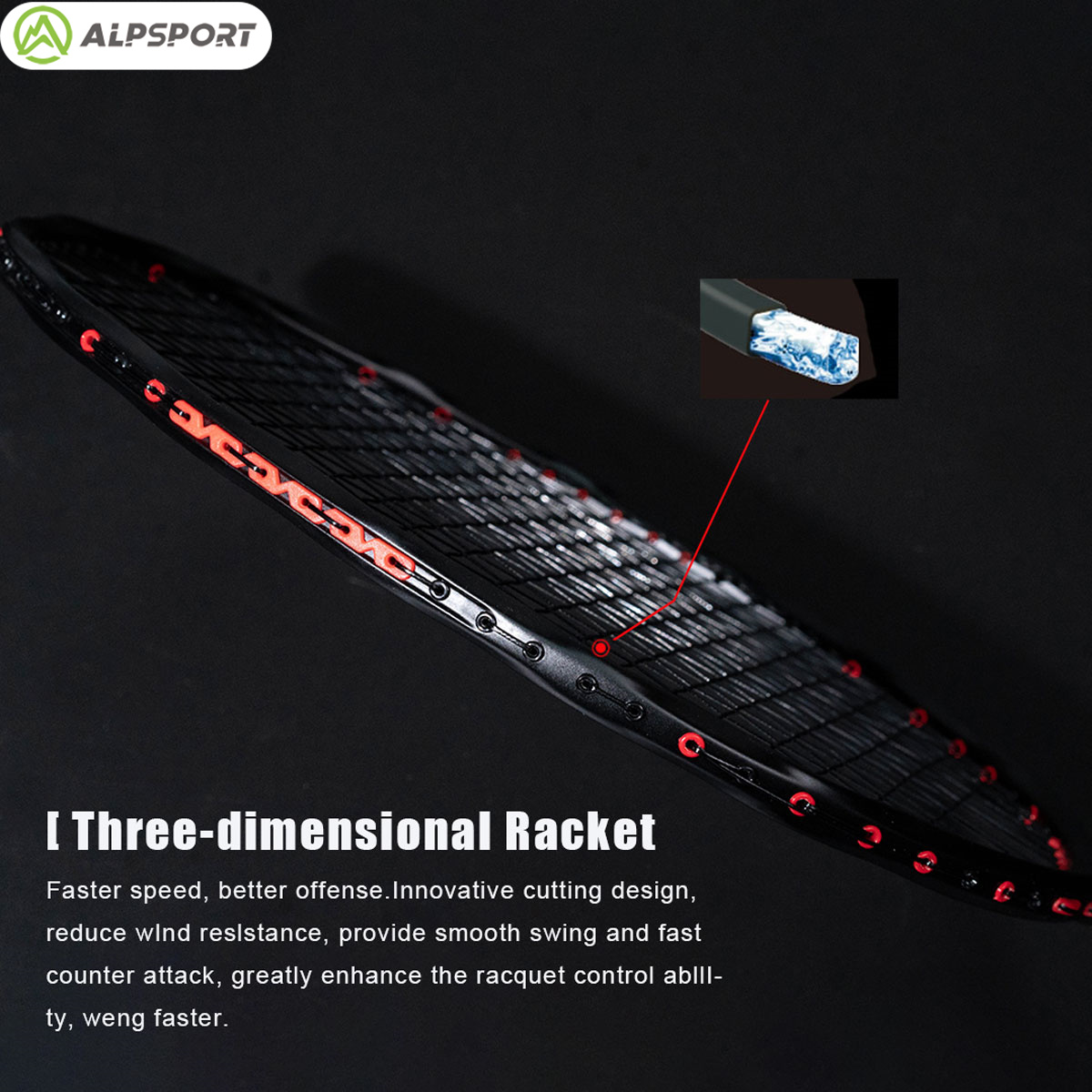 Alpsport MH-V5 5U 75g Wave Leg - Badminton Yonex String 评论和价格