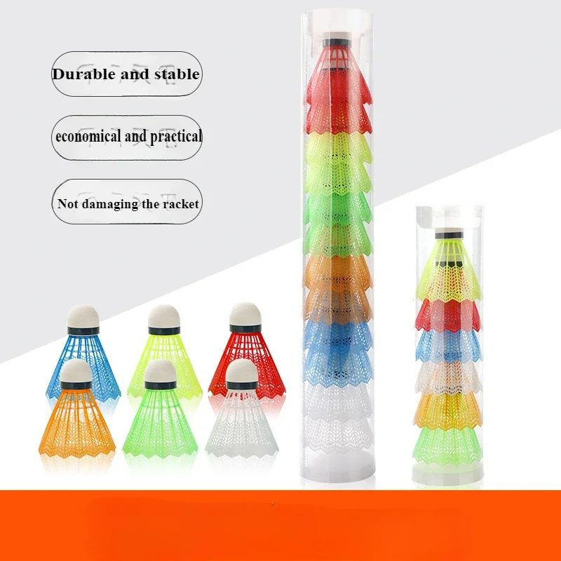 12 Pcs/Set Colorful Shuttlecoc - Badminton League 评论和价格