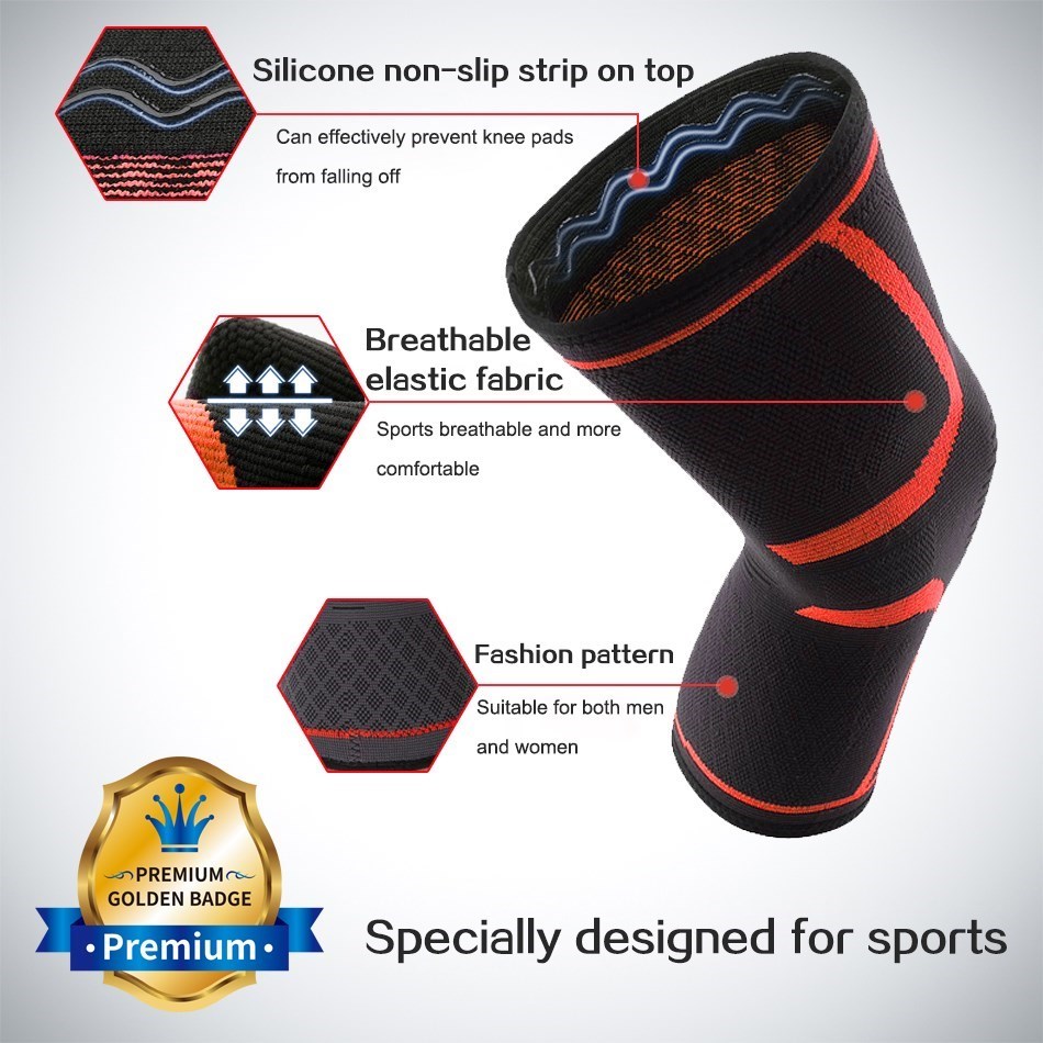 WOSWEIR-1 PC Elastic Knee Pads - Knee Brace Badminton 评论和价格